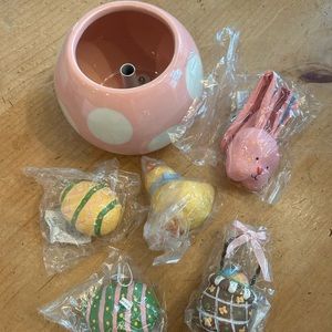 Coton colors happy everything Easter tree ornaments